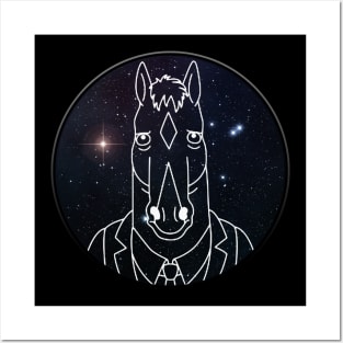Space Bojack (B&W) Posters and Art